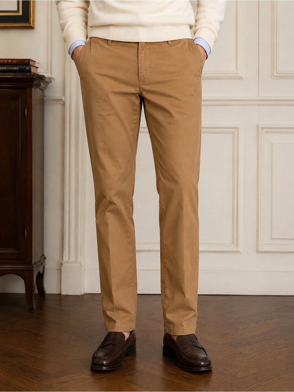 Old Navy Men's Slim Chinos in Khaki Brown